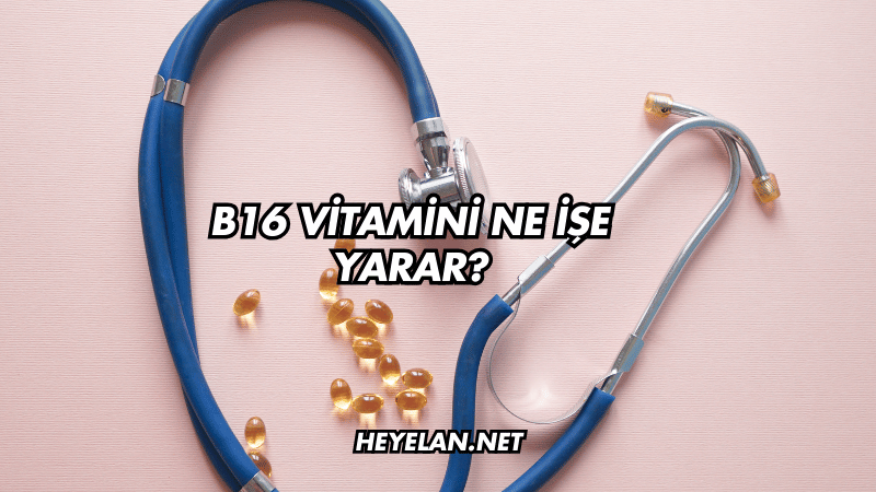B16 Vitamini Ne İşe Yarar?