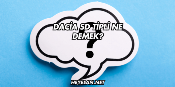 Dacia SD Tipli Ne Demek?
