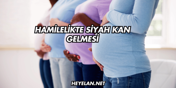 Hamilelikte Siyah Kan Gelmesi