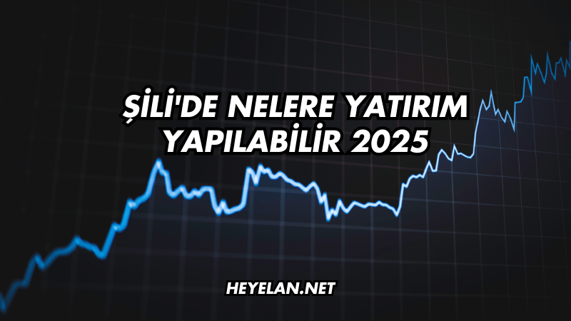 Şili'de Nelere Yatırım Yapılabilir 2025
