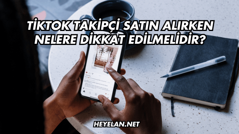 TikTok Takipçi Satın Alırken Nelere Dikkat Edilmelidir?