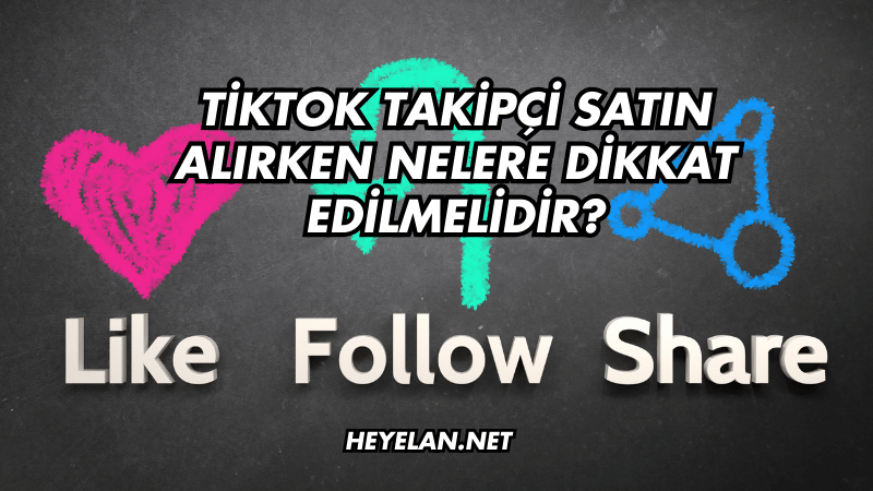 TikTok Takipçi Satın Alırken Nelere Dikkat Edilmelidir?