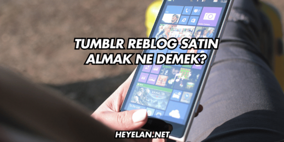 Tumblr Reblog Satın Almak Ne Demek?