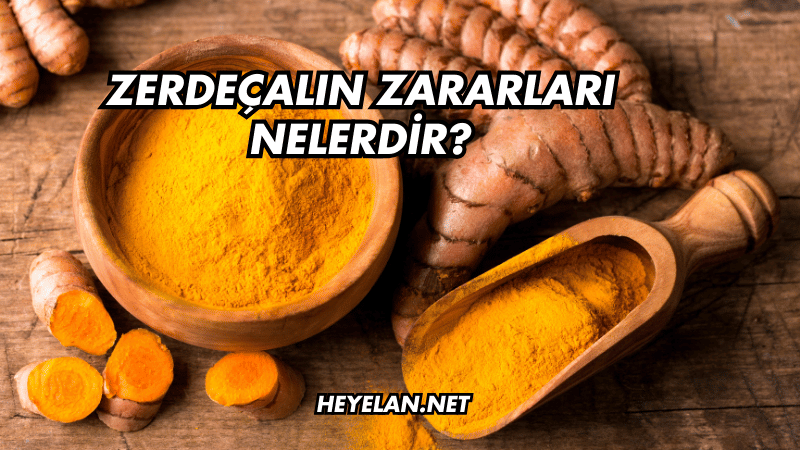 Zerdeçalın Zararları Nelerdir?